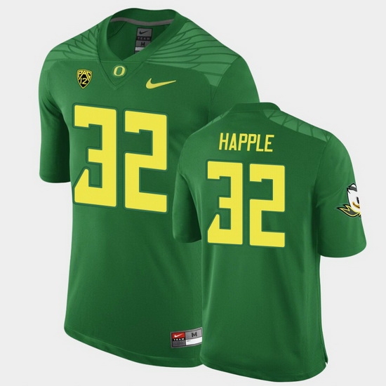 Men Oregon Ducks Jordan Happle Replica Green Game Football Jersey Men Oregon Ducks Jordan Happle Replica Green Game Football Jersey