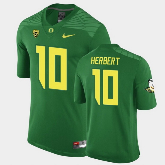 Men Oregon Ducks Justin Herbert Replica Green Game Football Jersey Men Oregon Ducks Justin Herbert Replica Green Game Football Jersey