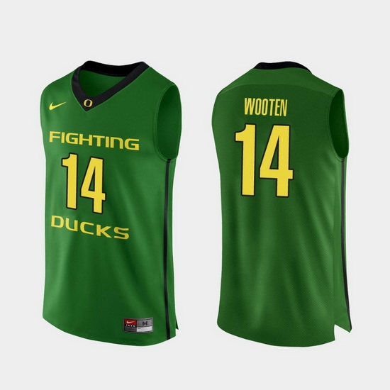 Men Oregon Ducks Kenny Wooten Apple Green Authentic College Basketball Jersey Men Oregon Ducks Kenny Wooten Apple Green Authentic College Basketball Jersey
