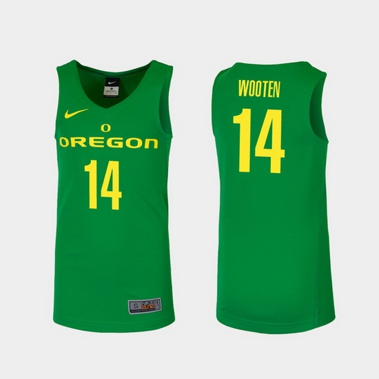 Men Oregon Ducks Kenny Wooten Green Replica College Basketball Jersey Men Oregon Ducks Kenny Wooten Green Replica College Basketball Jersey