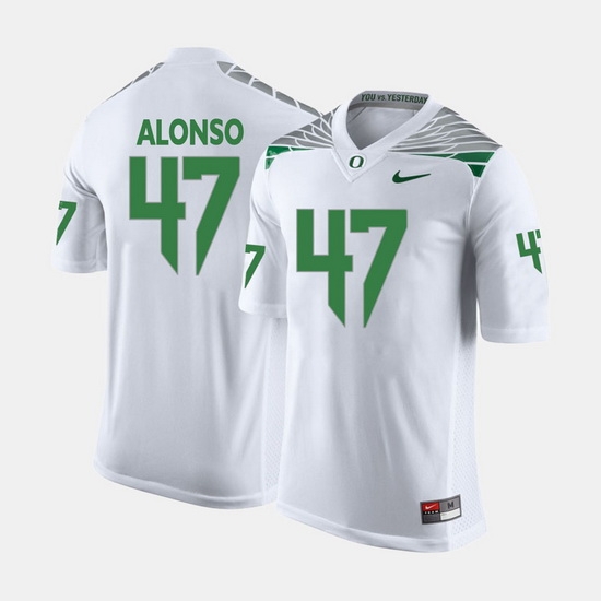 Men Oregon Ducks Kiko Alonso College Football White Jersey Men Oregon Ducks Kiko Alonso College Football White Jersey