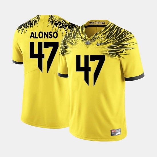 Men Oregon Ducks Kiko Alonso College Football Yellow Jersey Men Oregon Ducks Kiko Alonso College Football Yellow Jersey