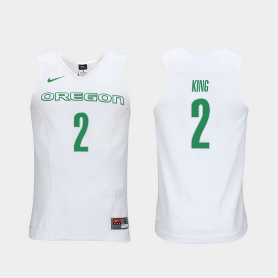 Men Oregon Ducks Louis King White Elite Authentic Performance College Basketball Jersey Men Oregon Ducks Louis King White Elite Authentic Performance College Basketball Jersey
