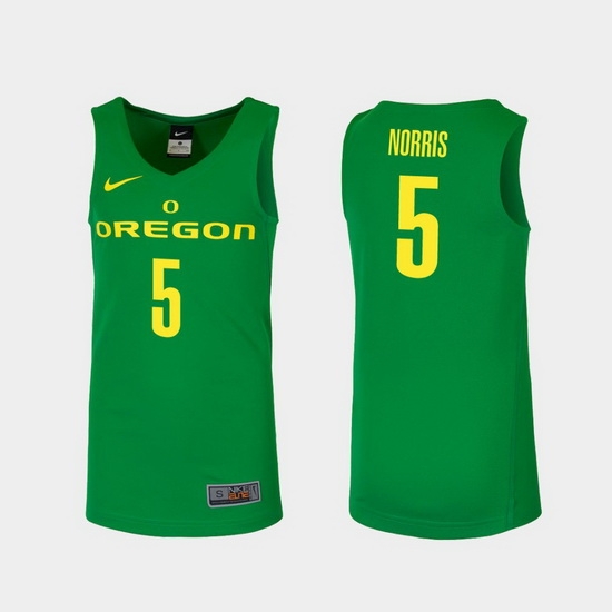 Men Oregon Ducks Miles Norris Green Replica College Basketball Jersey Men Oregon Ducks Miles Norris Green Replica College Basketball Jersey