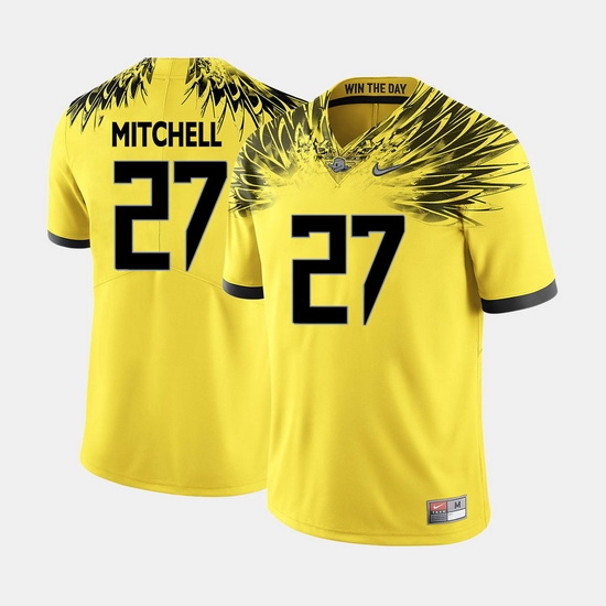 Men Oregon Ducks Terrance Mitchell College Football Yellow Jersey Men Oregon Ducks Terrance Mitchell College Football Yellow Jersey
