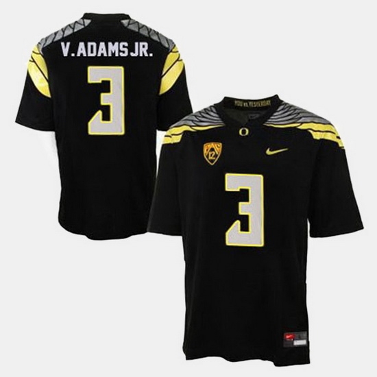Men Oregon Ducks Vernon Adams College Football Black Jersey Men Oregon Ducks Vernon Adams College Football Black Jersey