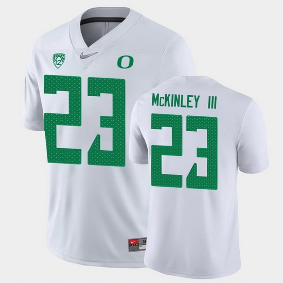 Men Oregon Ducks Verone Mckinley Iii Game White College Football Jersey Men Oregon Ducks Verone Mckinley Iii Game White College Football Jersey