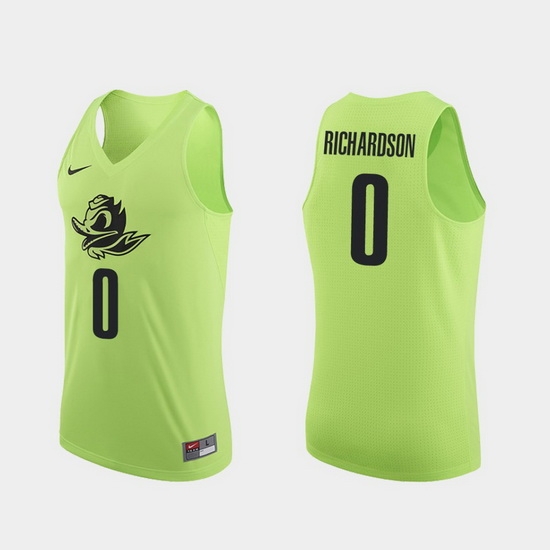 Men Oregon Ducks Will Richardson Apple Green Authentic College Basketball Jersey 0A Men Oregon Ducks Will Richardson Apple Green Authentic College Basketball Jersey 0A