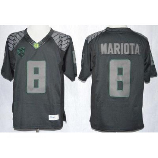 Oregon Duck 8 Marcus Mariota Blackout Limited NCAA Jerseys Oregon Duck 8 Marcus Mariota Blackout Limited NCAA Jerseys