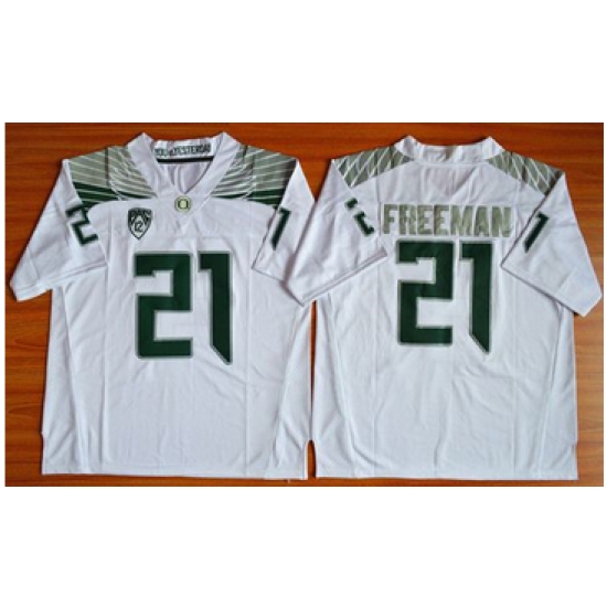 Oregon Ducks #21 Royce Freeman White Limited Stitched NCAA Jersey Oregon Ducks #21 Royce Freeman White Limited Stitched NCAA Jersey
