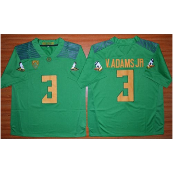 Oregon Ducks #3 Vernon Adams Jr Green Stitched NCAA Jersey Oregon Ducks #3 Vernon Adams Jr Green Stitched NCAA Jersey