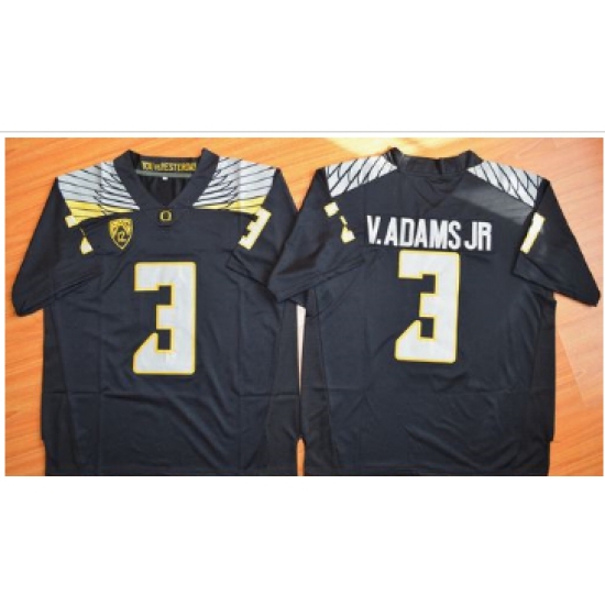 Oregon Ducks #3 Vernon Adams Jr. Olive Black(White No.) Stitched NCAA Jersey Oregon Ducks #3 Vernon Adams Jr. Olive Black(White No.) Stitched NCAA Jersey