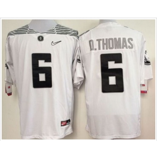 Oregon Ducks #6 De'Anthony Thomas White Diamond Quest Stitched NCAA Jersey Oregon Ducks #6 De'Anthony Thomas White Diamond Quest Stitched NCAA Jersey