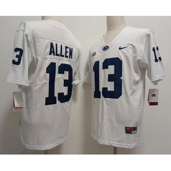 Men Penn State Nittany Lions #13 Kaytron Allen White College Football Jersey II Men Penn State Nittany Lions #13 Kaytron Allen White College Football Jersey II