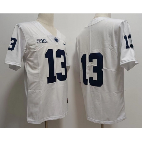 Men Penn State Nittany Lions #13 Kaytron Allen White College Football Jersey Men Penn State Nittany Lions #13 Kaytron Allen White College Football Jersey