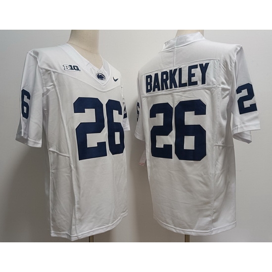Men Penn State Nittany Lions #26 Saquon Barkley White F U S E College Football Jersey Men Penn State Nittany Lions #26 Saquon Barkley White F U S E College Football Jersey
