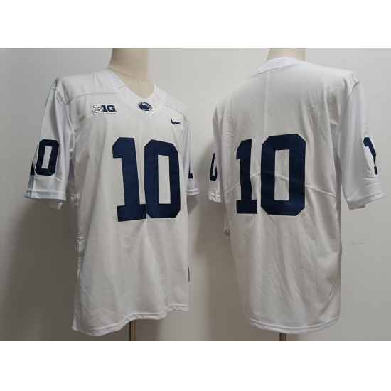 Men Penn State Nittany Lions Nicholas Singleton #10 white stitched Football Jersey Men Penn State Nittany Lions Nicholas Singleton #10 white stitched Football Jersey