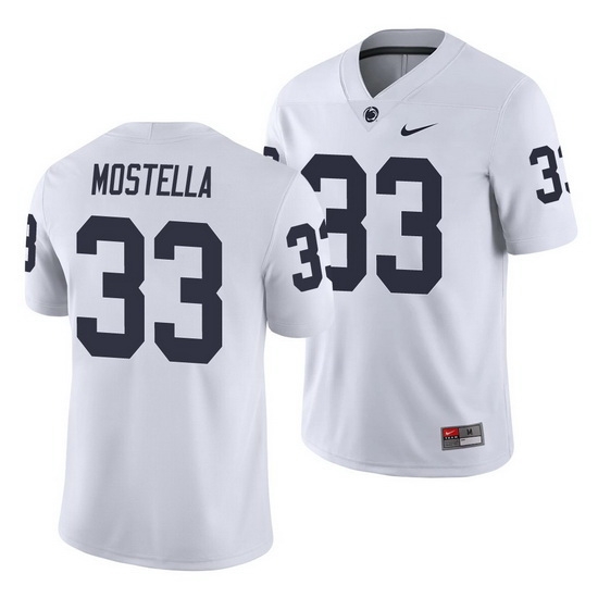 penn state nittany lions bryce mostella white college football men's jersey penn state nittany lions bryce mostella white college football men's jersey