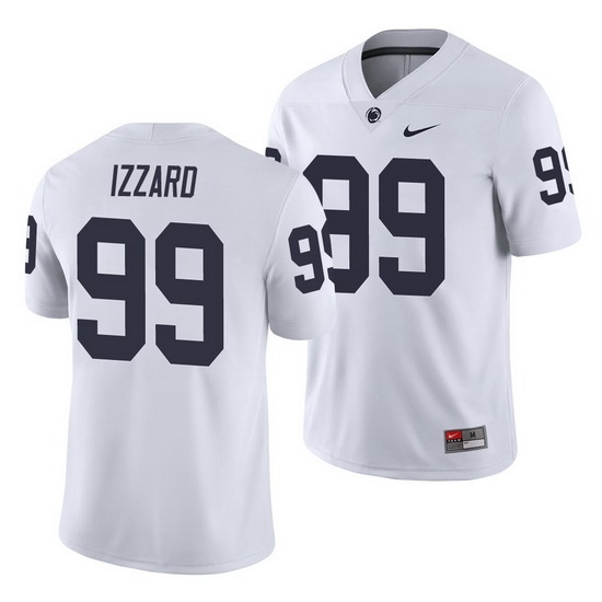 penn state nittany lions coziah izzard white college football men's jersey penn state nittany lions coziah izzard white college football men's jersey