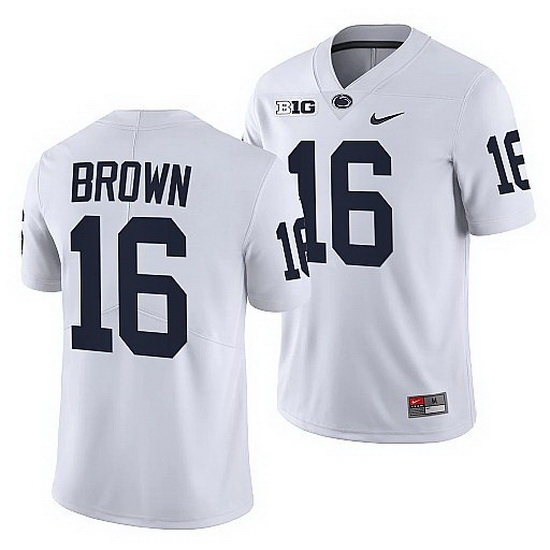 penn state nittany lions ji'ayir brown white college football men jersey penn state nittany lions ji'ayir brown white college football men jersey