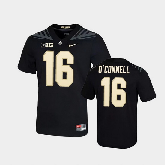 Men Purdue Boilermakers Aidan O'Connell Game Football Black Jersey Men Purdue Boilermakers Aidan O'Connell Game Football Black Jersey
