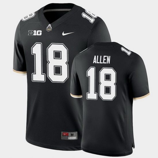 Men Purdue Boilermakers Cam Allen College Football Game Black Jersey Men Purdue Boilermakers Cam Allen College Football Game Black Jersey