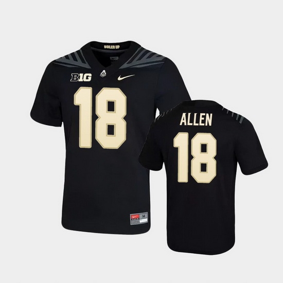 Men Purdue Boilermakers Cam Allen Game Football Black Jersey Men Purdue Boilermakers Cam Allen Game Football Black Jersey
