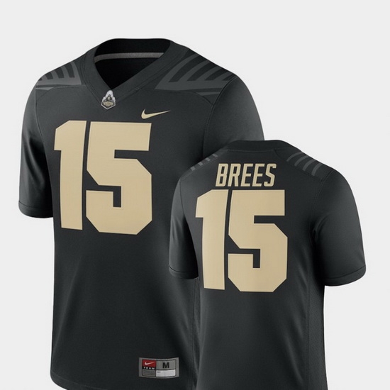 Men Purdue Boilermakers Drew Brees Black Alumni Football Game 2018 Jersey Men Purdue Boilermakers Drew Brees Black Alumni Football Game 2018 Jersey