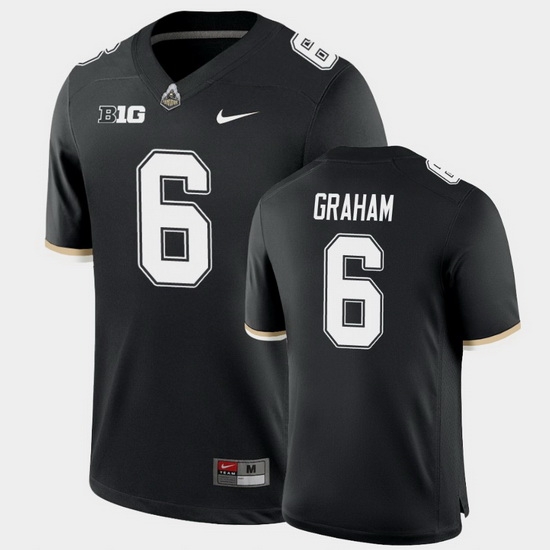 Men Purdue Boilermakers Jalen Graham College Football Game Black Jersey Men Purdue Boilermakers Jalen Graham College Football Game Black Jersey