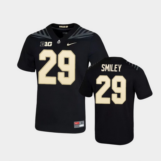Men Purdue Boilermakers Simeon Smiley Game Football Black Jersey Men Purdue Boilermakers Simeon Smiley Game Football Black Jersey