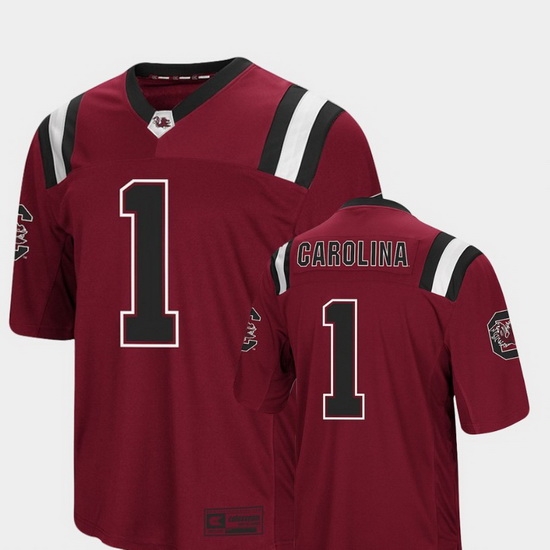 Men South Carolina Gamecocks 1 Garnet Foos Ball Football Colosseum Jersey Men South Carolina Gamecocks 1 Garnet Foos Ball Football Colosseum Jersey