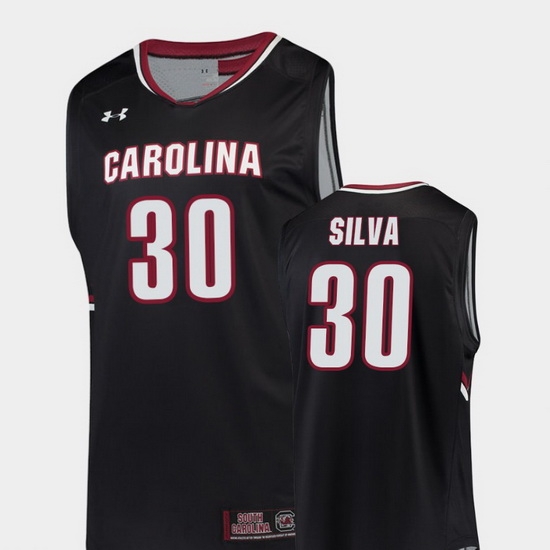 Men South Carolina Gamecocks Chris Silva Black Replica College Basketball Jersey Men South Carolina Gamecocks Chris Silva Black Replica College Basketball Jersey