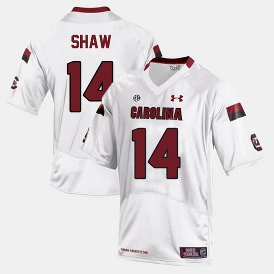 Men South Carolina Gamecocks Connor Shaw College Football White Jersey Men South Carolina Gamecocks Connor Shaw College Football White Jersey