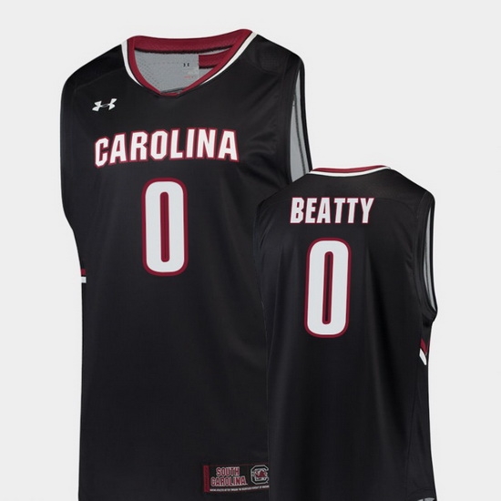 Men South Carolina Gamecocks David Beatty Black Replica College Basketball Jersey Men South Carolina Gamecocks David Beatty Black Replica College Basketball Jersey