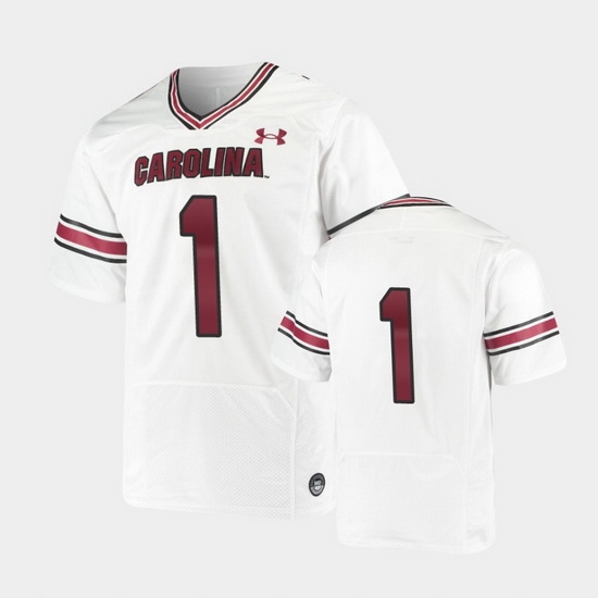 Men South Carolina Gamecocks Replica White Premiere Football Jersey Men South Carolina Gamecocks Replica White Premiere Football Jersey