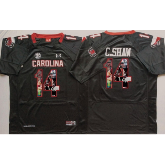 South Carolina Gamecocks 14 C Shaw Black Portrait Number College Jersey South Carolina Gamecocks 14 C Shaw Black Portrait Number College Jersey