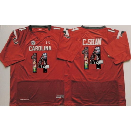 South Carolina Gamecocks 14 C Shaw Red Portrait Number College Jersey South Carolina Gamecocks 14 C Shaw Red Portrait Number College Jersey