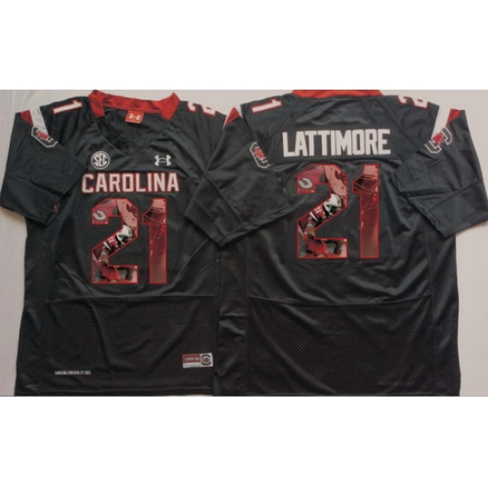 South Carolina Gamecocks 21 Marcus Lattimore Black Portrait Number College Jersey South Carolina Gamecocks 21 Marcus Lattimore Black Portrait Number College Jersey