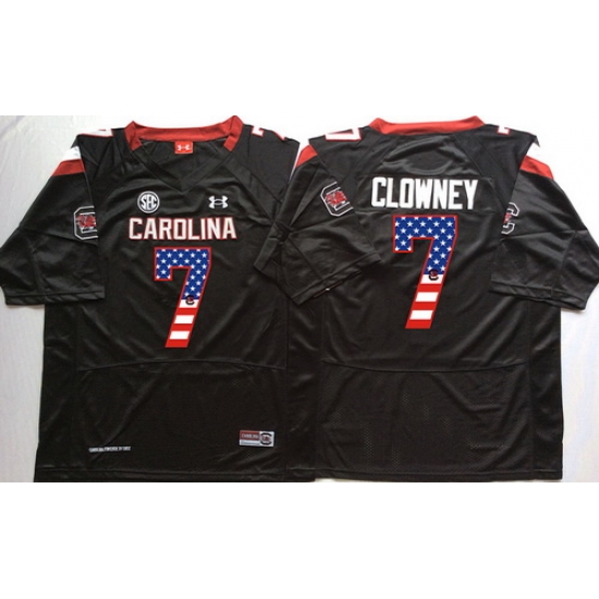 South Carolina Gamecocks 7 Jadeveon Clowney Black USA Flag College Jersey South Carolina Gamecocks 7 Jadeveon Clowney Black USA Flag College Jersey