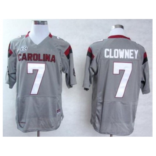 South Carolina Gamecocks 7 Jadeveon Clowney Grey College Football NCAA Jersey South Carolina Gamecocks 7 Jadeveon Clowney Grey College Football NCAA Jersey