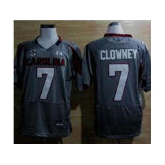 Under Armour South Carolina Javedeon Clowney #7 New SEC Patch NCAA Football - Grey Under Armour South Carolina Javedeon Clowney #7 New SEC Patch NCAA Football - Grey