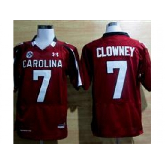 Under Armour South Carolina Javedeon Clowney #7 New SEC Patch NCAA Football - Maroon Under Armour South Carolina Javedeon Clowney #7 New SEC Patch NCAA Football - Maroon