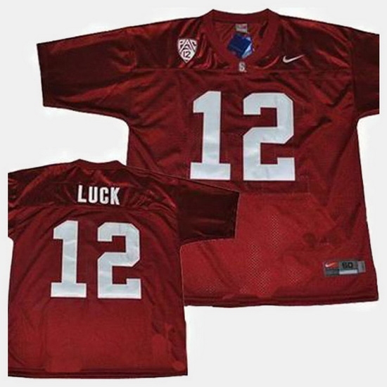Men Stanford Cardinal Andrew Luck College Football Red Jersey Men Stanford Cardinal Andrew Luck College Football Red Jersey