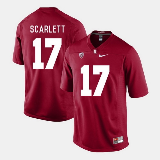 Men Stanford Cardinal Brennan Scarlett College Football Cardinal Jersey Men Stanford Cardinal Brennan Scarlett College Football Cardinal Jersey