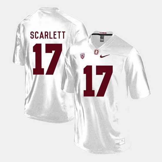 Men Stanford Cardinal Brennan Scarlett College Football White Jersey Men Stanford Cardinal Brennan Scarlett College Football White Jersey