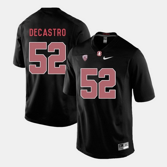 Men Stanford Cardinal David Decastro College Football Black Jersey Men Stanford Cardinal David Decastro College Football Black Jersey