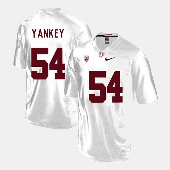 Men Stanford Cardinal David Yankey College Football White Jersey Men Stanford Cardinal David Yankey College Football White Jersey
