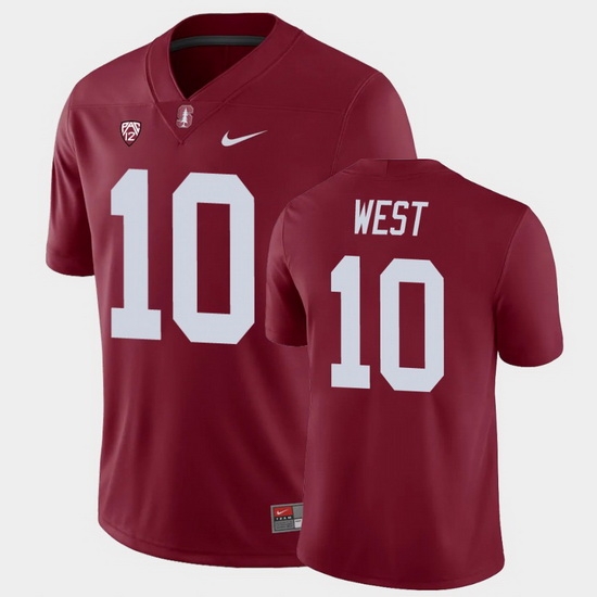 Men Stanford Cardinal Jack West College Football Cardinal Game Jersey Men Stanford Cardinal Jack West College Football Cardinal Game Jersey
