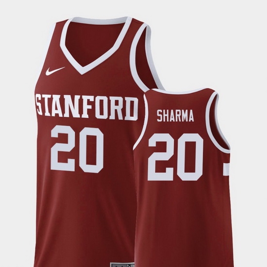 Men Stanford Cardinal Josh Sharma Wine Replica College Basketball Jersey Men Stanford Cardinal Josh Sharma Wine Replica College Basketball Jersey