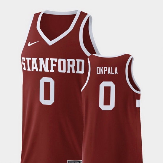 Men Stanford Cardinal Kezie Okpala Wine Replica College Basketball Jersey Men Stanford Cardinal Kezie Okpala Wine Replica College Basketball Jersey